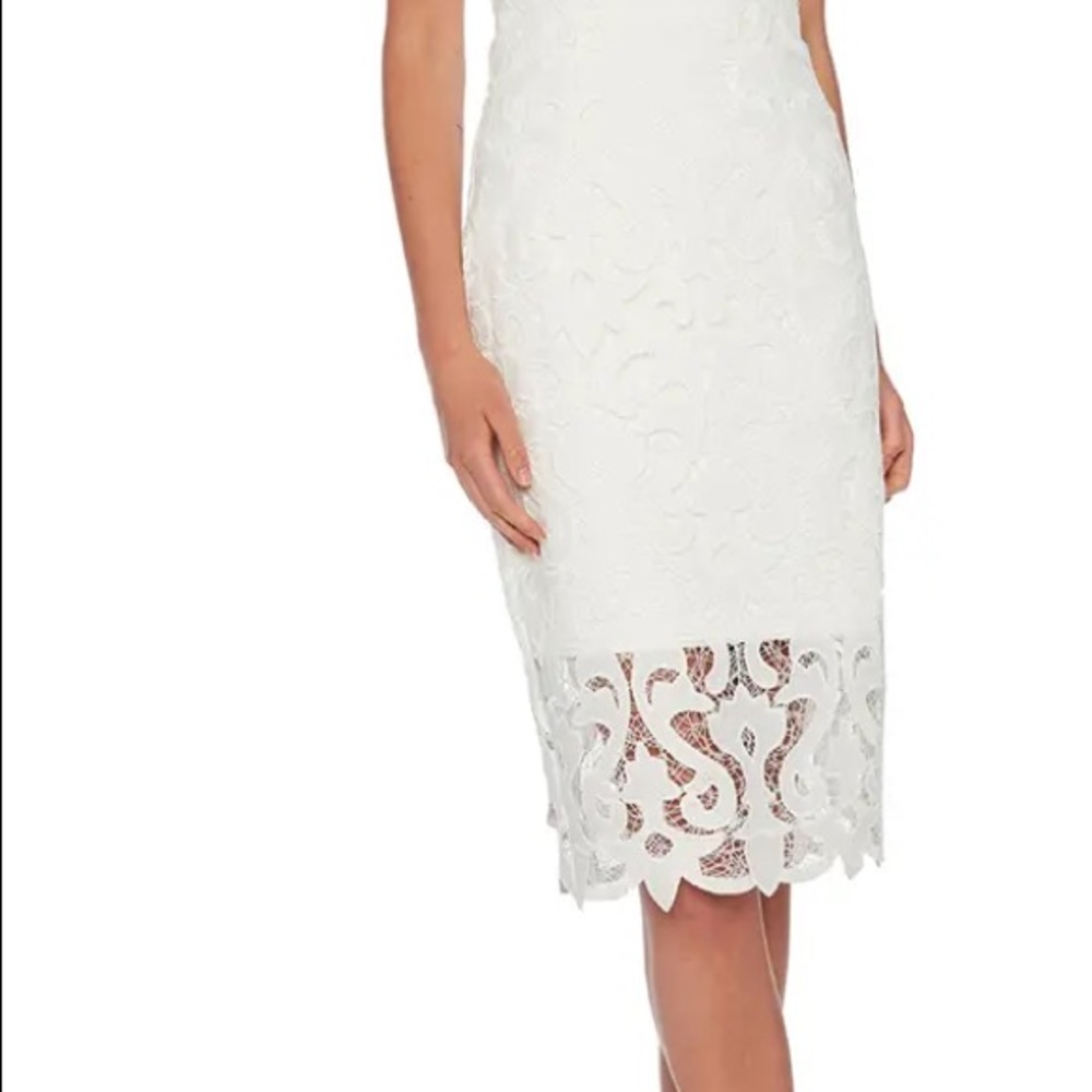 White lace sheath